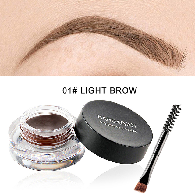 HANDAIYAN 12 Color Eyebrow Gel Super Waterproof Eyebrow Professional Lasting No Fading Eyebrow Gel Makeup Brow Brush Tools