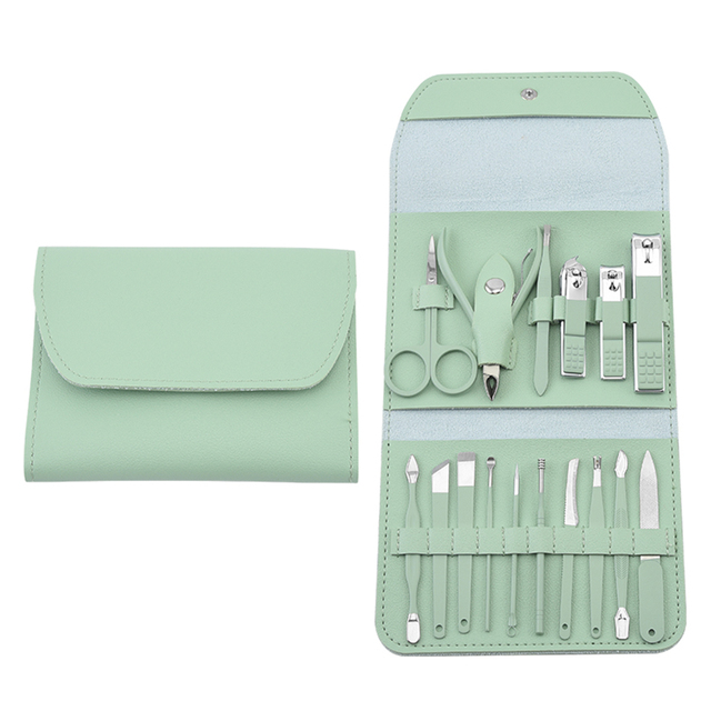 Professional Stainless Steel Nail Clipper Set Pedicure Set Nail File Sharp Nail Scissors Nail Care Tools Grooming Manicure Set