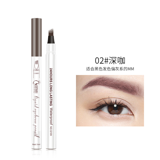 New 3D Microblading Eyebrow Ink Fork Tip Pen Eyebrow Natural Makeup Pencil Pen Long Lasting Waterproof Easy to use Cosmetics