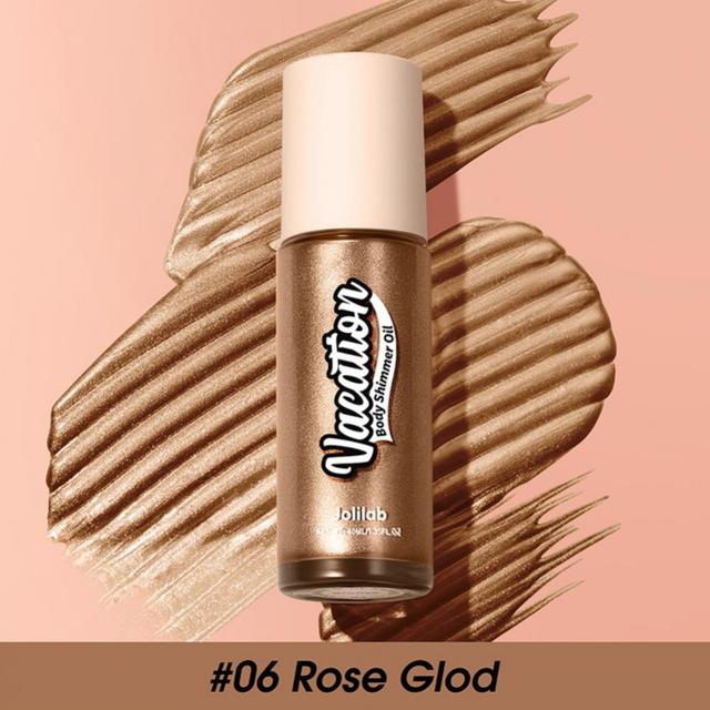 LANGMANNI 40ml Liquid Highlight Brightening Liquid Face Lying Silkworm Diamond Body Highlighting Powder 6 Colors High Light