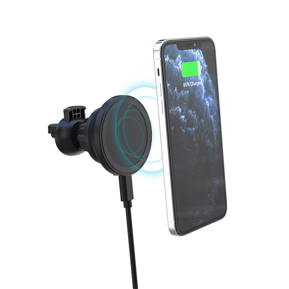 Magnet Array Wireless Car Charger Car Phone Holder Qi Fast Wireless Charger