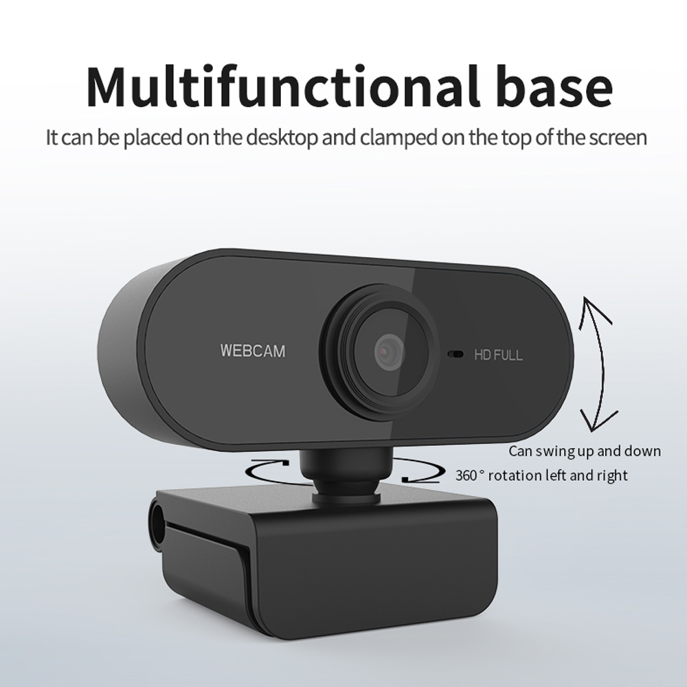 1080P Full HD Web Camera With Microphone USB Plug Web Cam For PC Computer Mac Laptop Desktop  Mini Camera