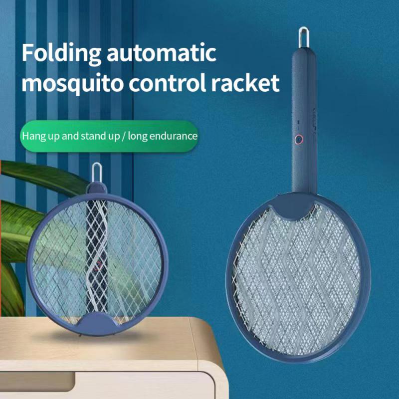 2 In1 Foldable Electric Mosquito Killer 3200V Mosquito Swatter USB Rechargeable Summer Anti Mosquito Repellent Bug Zapper