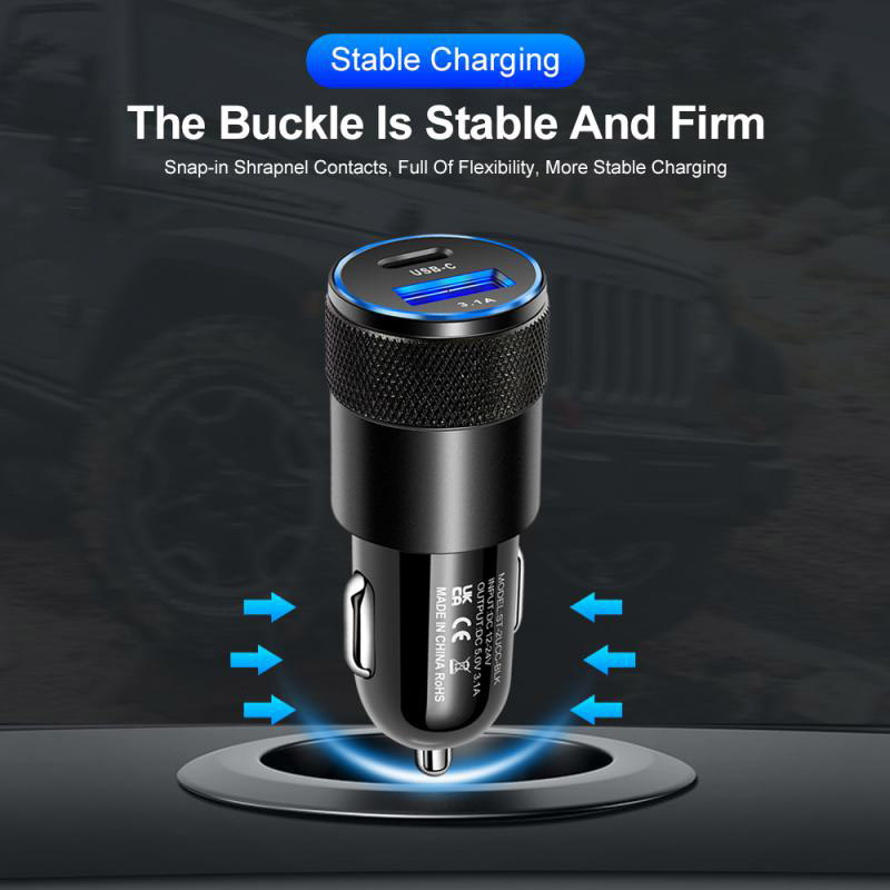 30W QC PD 4.0 3.0 Quick Charge Car Phone Charger For iPhone 14 13 12 11 Pro Max Xiaomi Huawei Samsung S22 S21 S20 Car Charger