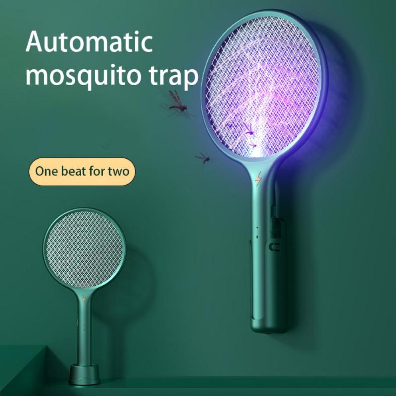 Electric Insect Bug Fly Mosquito Zapper Killer Swatter Indoor Outdoor Three-in-one Mosquito Repel Household Mosquito Trap