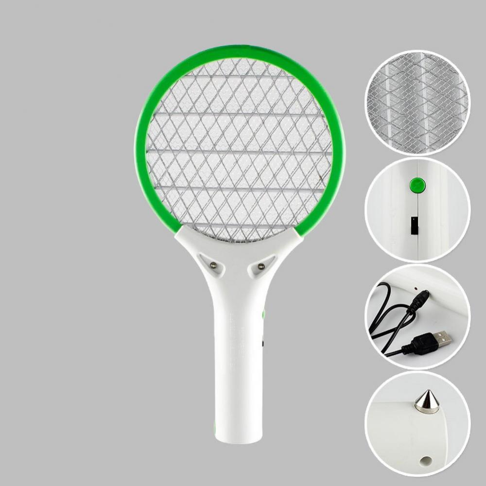 Electric Mosquito Swatter LED Rechargeable Bugss Zapper Fly Insectss Mosquito Swatter Killer Racket