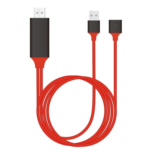 USB To Hdmi -compatible Cable Converter Adapter Mirror Cast MHL Cable Micro USB Type C To For IPhone IPad To TV Projector