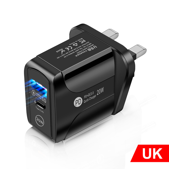 25W Fast Charger Quick Charge PD QC 3.0 Type C Fast Charging USB Charger Phone Charger