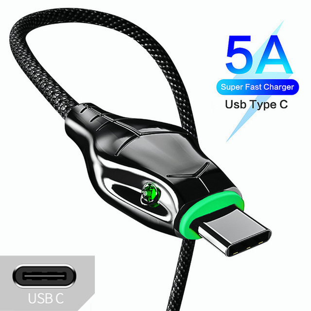 5A USB C Cable Type c Fast Charging For Samsung S20 S10 Phone Micro USB Cord Cable For Xiaomi Huawei P40 Charger Cable