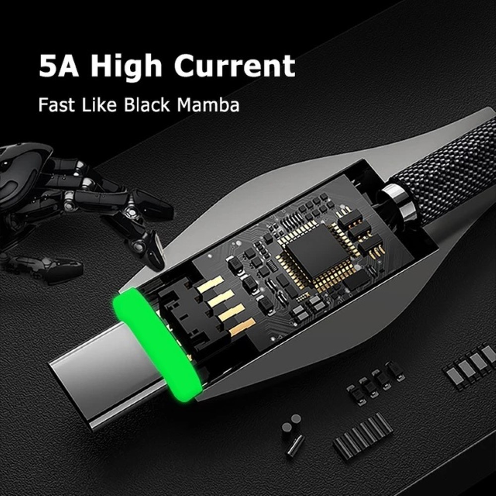 5A USB C Cable Type c Fast Charging For Samsung S20 S10 Phone Micro USB Cord Cable For Xiaomi Huawei P40 Charger Cable