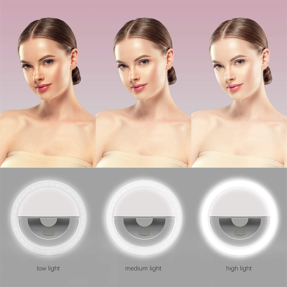 USB Charge Led Selfie Ring Light Mobile Phone Lens Selfie Lamp Ring Phone Selfie Light