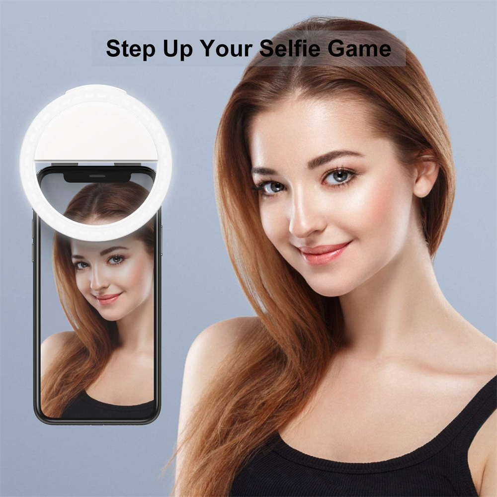 USB Charge Led Selfie Ring Light Mobile Phone Lens Selfie Lamp Ring Phone Selfie Light