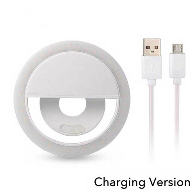 USB Charge Led Selfie Ring Light Mobile Phone Lens Selfie Lamp Ring Phone Selfie Light