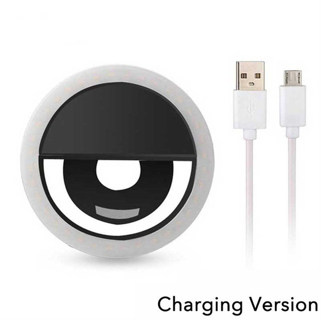 USB Charge Led Selfie Ring Light Mobile Phone Lens Selfie Lamp Ring Phone Selfie Light