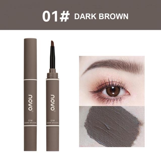 Professional Eyebrow Cream Waterproof Sweatproof Does Not Fade No Smudge Eyebrow Pencil Double Head Eyebrow Enhancers