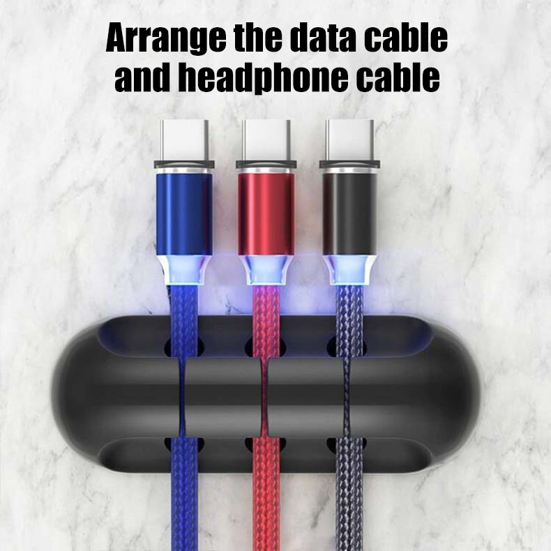 Cable Organizer Silicone Winder USB Charging Cable Organizer Holder For Mouse Keyboard Headphone Wire Organizer Clips Cord