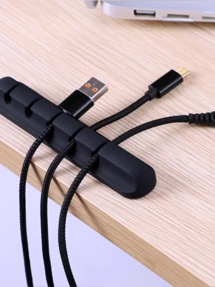 Cable Organizer Silicone Winder USB Charging Cable Organizer Holder For Mouse Keyboard Headphone Wire Organizer Clips Cord