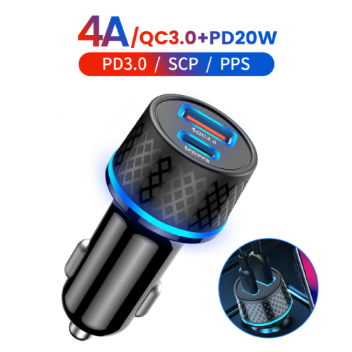 Olaf USB Car Charger Type C 20W 4A PD QC 3.0 Fast Charging Car Phone Charger For iPhone 12 13 Pro Xiaomi Huawei Samsung
