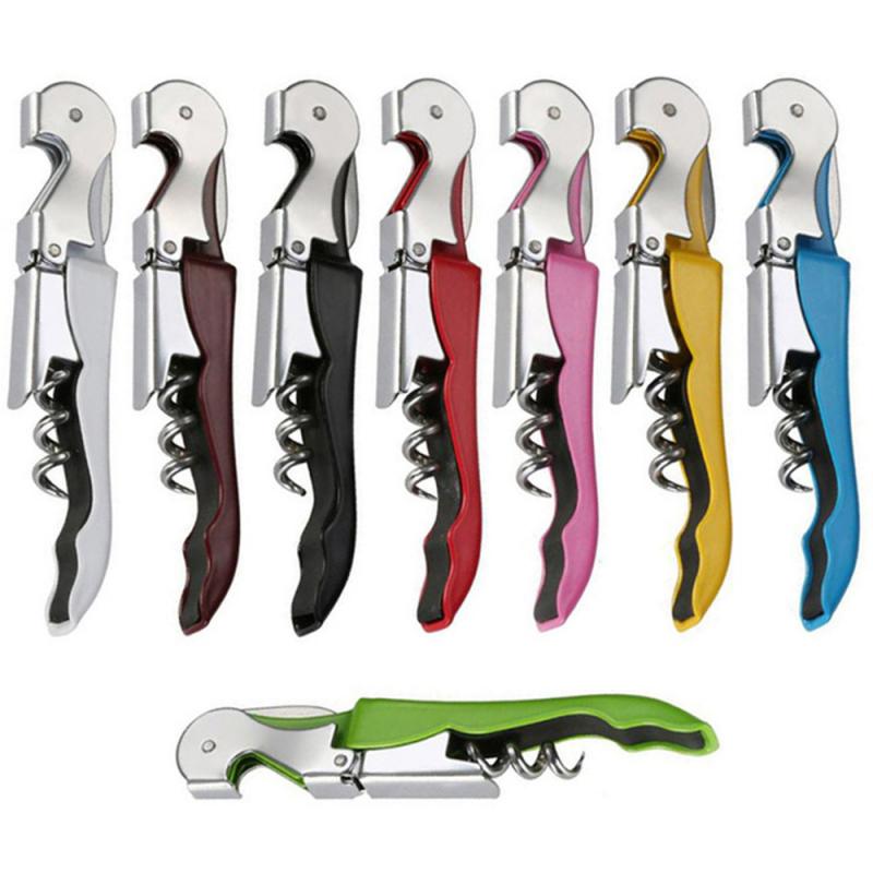 Stainless Steel Multifunction Wine Opener Beer Cap Bottle Opener For Casual Party Evening Party Kitchen Bar Accessories 7 Color