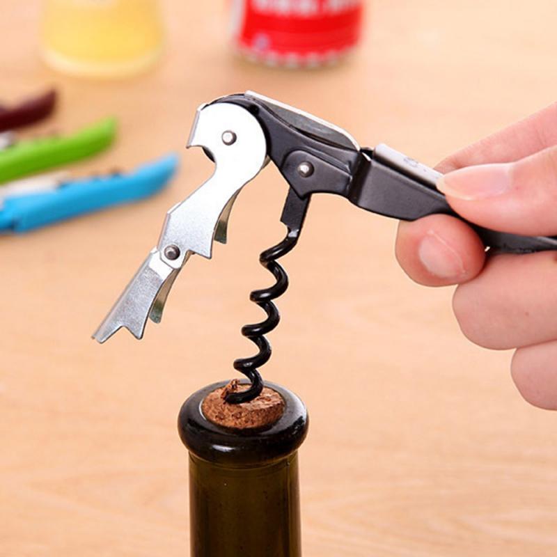 Stainless Steel Multifunction Wine Opener Beer Cap Bottle Opener For Casual Party Evening Party Kitchen Bar Accessories 7 Color