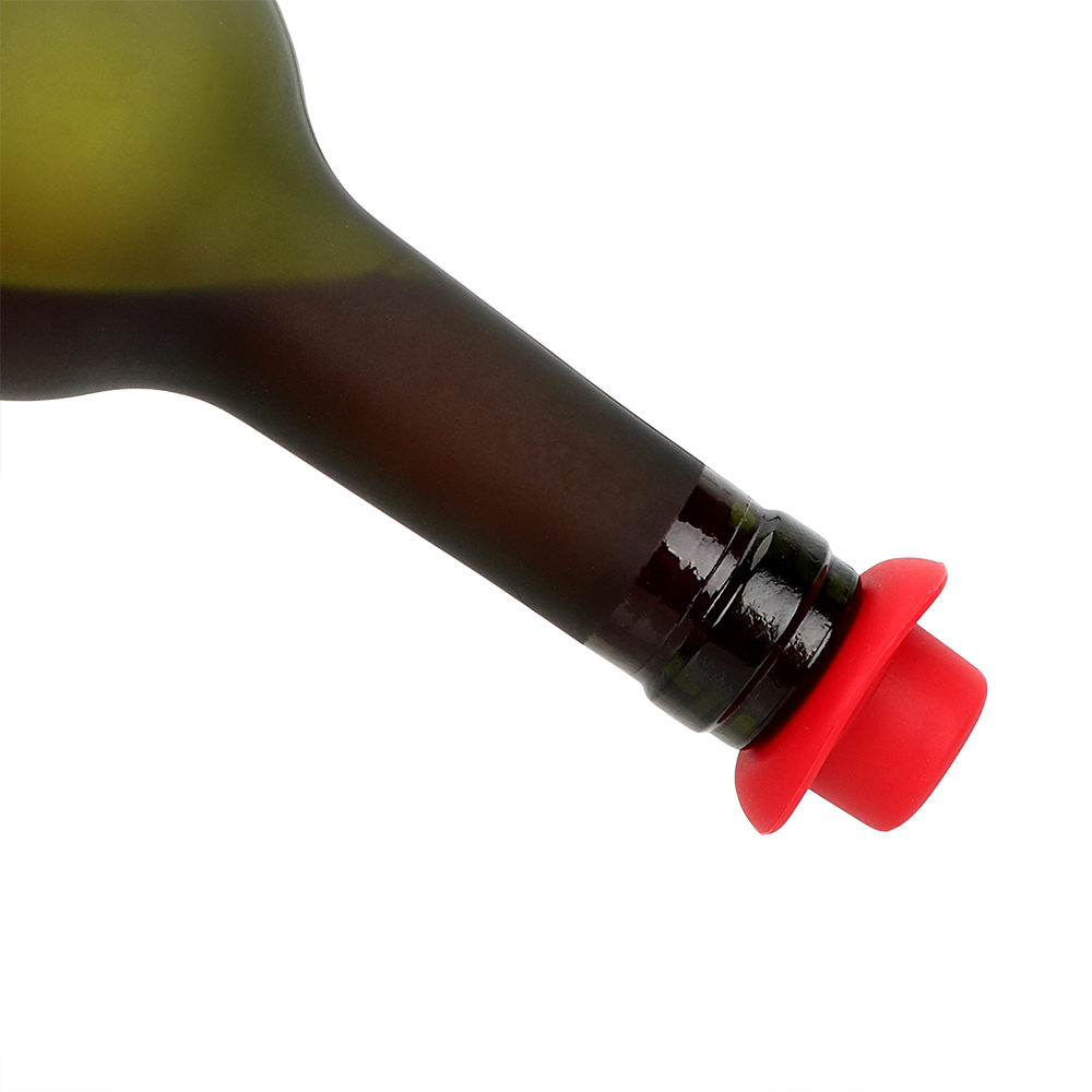 Funny Silicone Bottle Plug Beer Soda Cork Wine Stopper Bar Tools Kitchen Bar Supplies Formal Hat Bottle Cap Cover