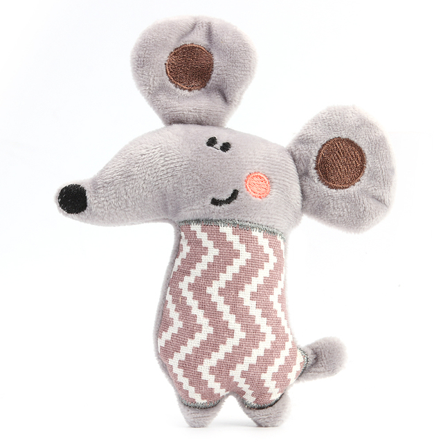 Pet Cat Toy Cute Plush Animal for Kitten Mint Teaser Play Interactive Toys Teeth Grinding Catnip Toys Pet Kitten Chewing Toy New