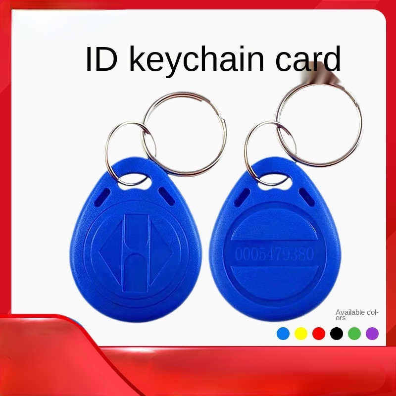 10pcs ID copy card EM4305 T5577 125khz copy rewritable key card RFID tag key ring card proximity token badge copy key ring