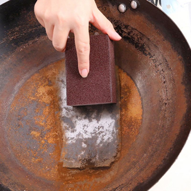 5pcs Magic Sponge Eraser Carborundum Removing Rust Cleaning Brush Descaling Clean Rub for Cooktop Pot Kitchen Sponge