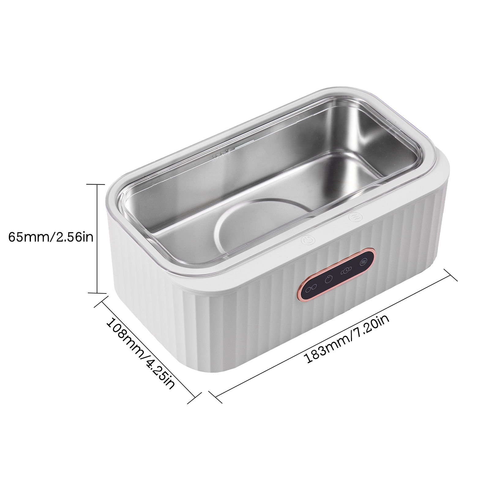 Ultrasonic Cleaning Machine 45000Hz High Frequency Vibration Ultrasonic Jewelry Cleanser Wash Cleaner for Eyeglasses Dentures