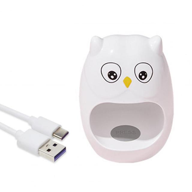 LED Nail Lamp Compact Size User-friendly Cartoon Shape Dual Light Source One-Key Start Cure Nail Gel ABS 6W Nail Lamp Polish Gel