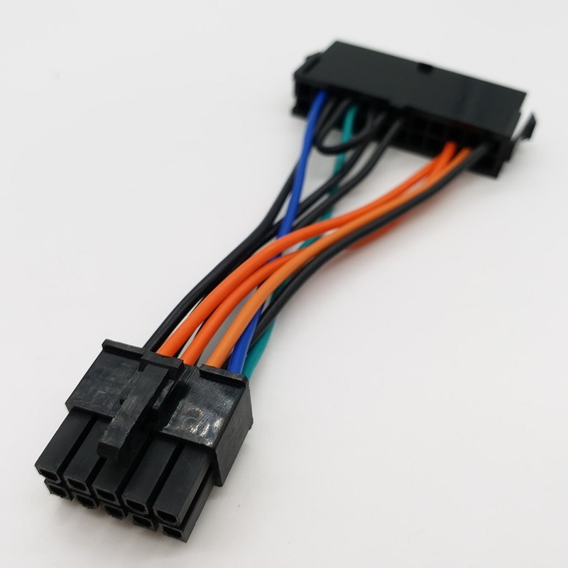 For Lenovo IBM Q77 B75 A75 Q75 Motherboard 18AWG High Quality Power Supply Cable 24pin To 10pin Adapter Power Cable Cord Power Cord