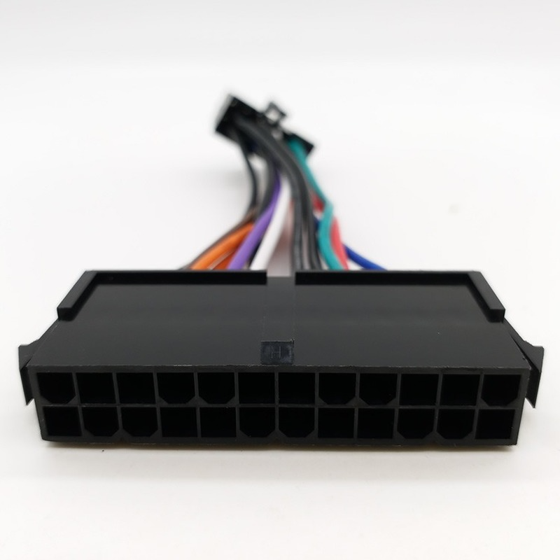 For Lenovo IBM Q77 B75 A75 Q75 Motherboard 18AWG High Quality Power Supply Cable 24pin To 10pin Adapter Power Cable Cord Power Cord