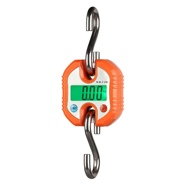 Digital Hanging Scale 150kg Crane Scale LCD Backlight Steel Hook Scales for Farm Fishing Hunting Food Market Outdoor Work