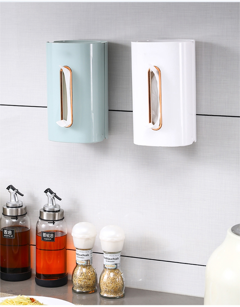 Wall Mounted Creative Tissue Box Holder Wall Mounted Napkin Paper Boxes Paper Towel Dispenser for Home Kitchen Living Room