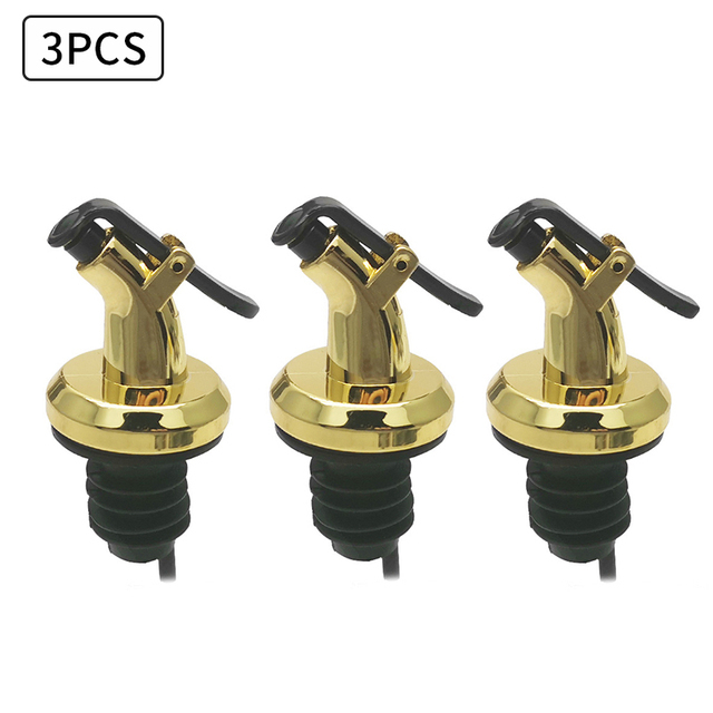Liquor Dispenser Olive Oil Sprayer ABS Lock Wine Pourers Wine Stopper Leak-proof Nozzle Kitchen Tools Bar Accessories