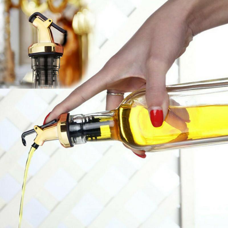 Liquor Dispenser Olive Oil Sprayer ABS Lock Wine Pourers Wine Stopper Leak-proof Nozzle Kitchen Tools Bar Accessories