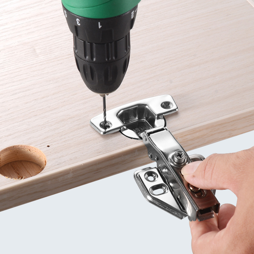 35mm Carpenter Woodworking Hole Opener Hinge Drilling Opener Alloy Hole Puncher Hinge Drilling Tool 15-25mm Clamping Thickness