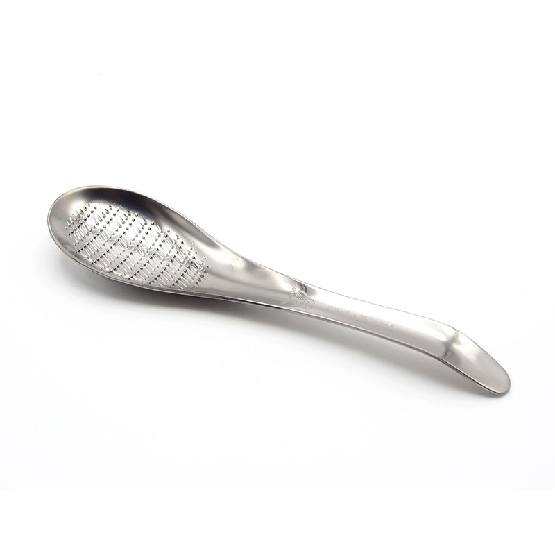 1 PC Stainless Steel Ginger Grater Spoon Ginger Tea Spoon Garlic Grater Lemon Zester