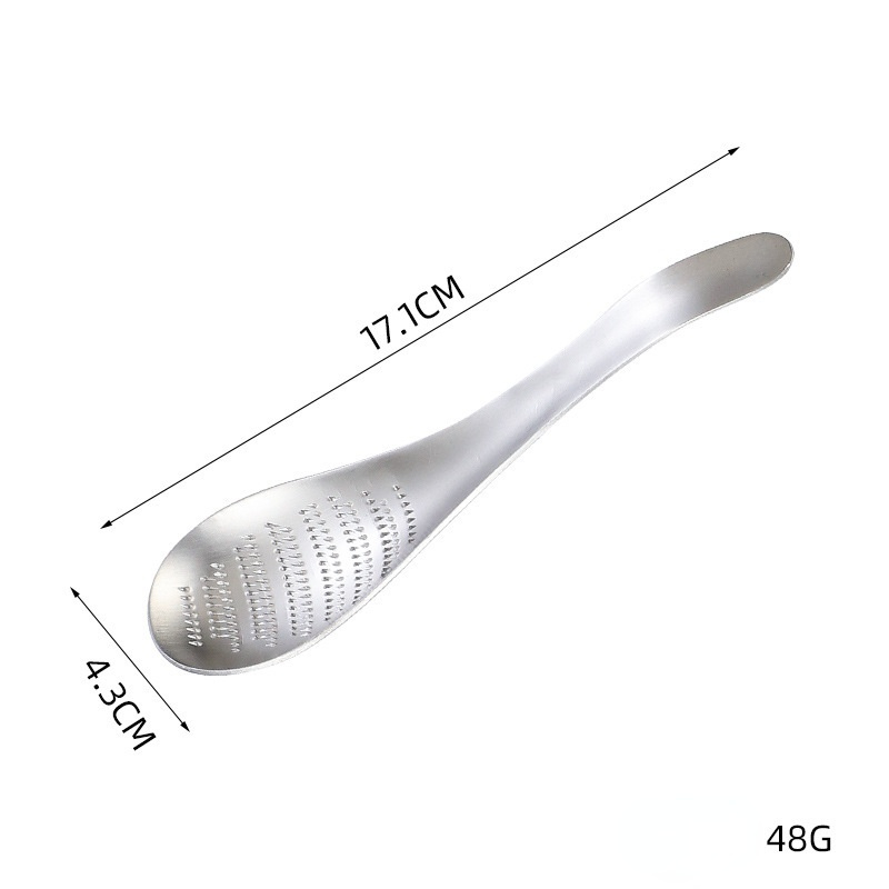 1 PC Stainless Steel Ginger Grater Spoon Ginger Tea Spoon Garlic Grater Lemon Zester