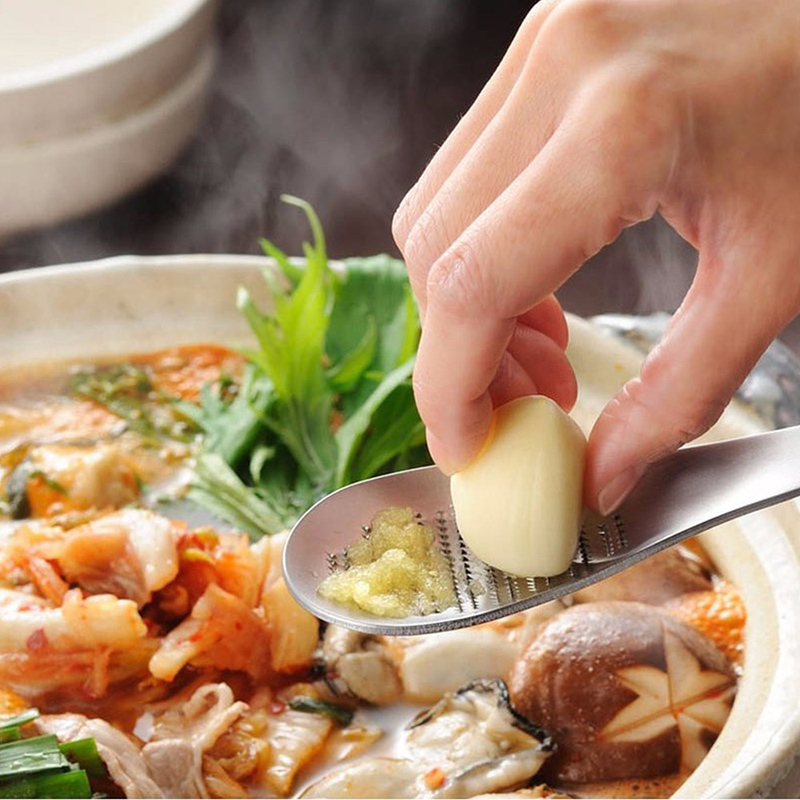 1 PC Stainless Steel Ginger Grater Spoon Ginger Tea Spoon Garlic Grater Lemon Zester