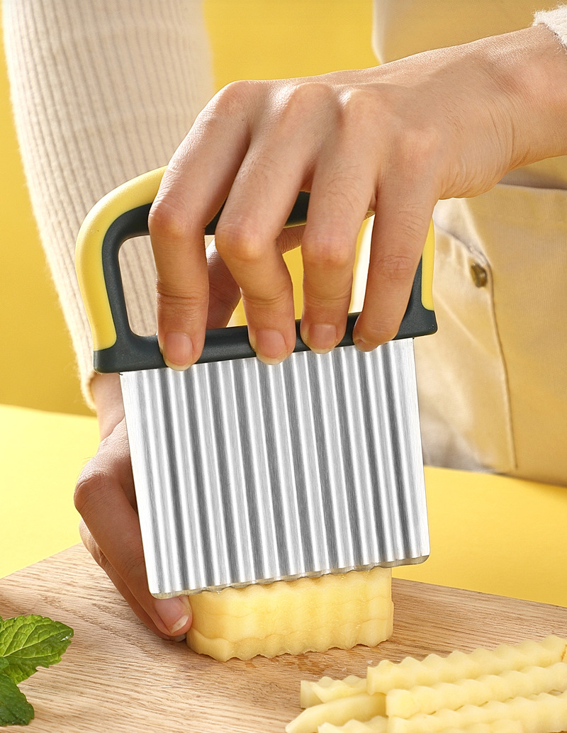 Potato Cutter Chips French Fry Maker Peeler Cut Dough Fruit Vegetable Kitchen Accessories Tool Knife Chopper Crinkle Wavy Slicer