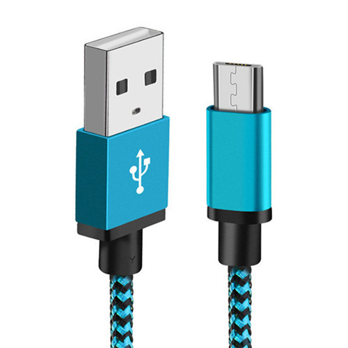 Nylon Braided Micro USB Cable 1m/2m/3m Data Sync USB Charger Cable For Samsung HTC LG huawei xiaomi Android Phone Cables