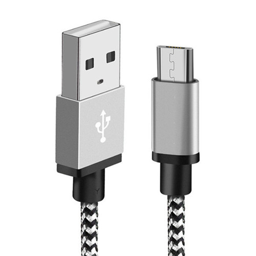 Nylon Braided Micro USB Cable 1m/2m/3m Data Sync USB Charger Cable For Samsung HTC LG huawei xiaomi Android Phone Cables