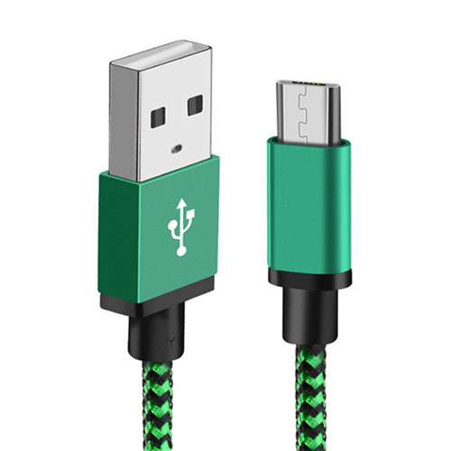 Nylon Braided Micro USB Cable 1m/2m/3m Data Sync USB Charger Cable For Samsung HTC LG huawei xiaomi Android Phone Cables