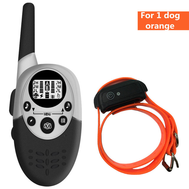 1000m Waterproof Dog Training Collar Rechargeable Anti Barking Control Sound Remind Vibration Shock Receiver 40% Off
