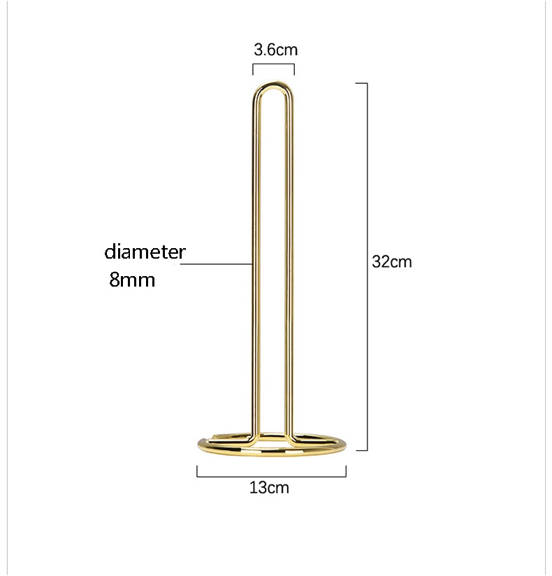 Stainless Steel Kitchen Roll Paper Towel Holder Bathroom Tissue Stand Dining Table Vertical Napkins Rack Kitchen Storage Shelf