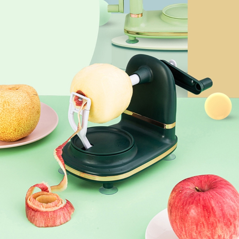 Fruit Apples Peeler Machine Apples Peeler Slicer Manual Rotating Kitchen Tool Kitchen Peeling Machine for Apples Citrus