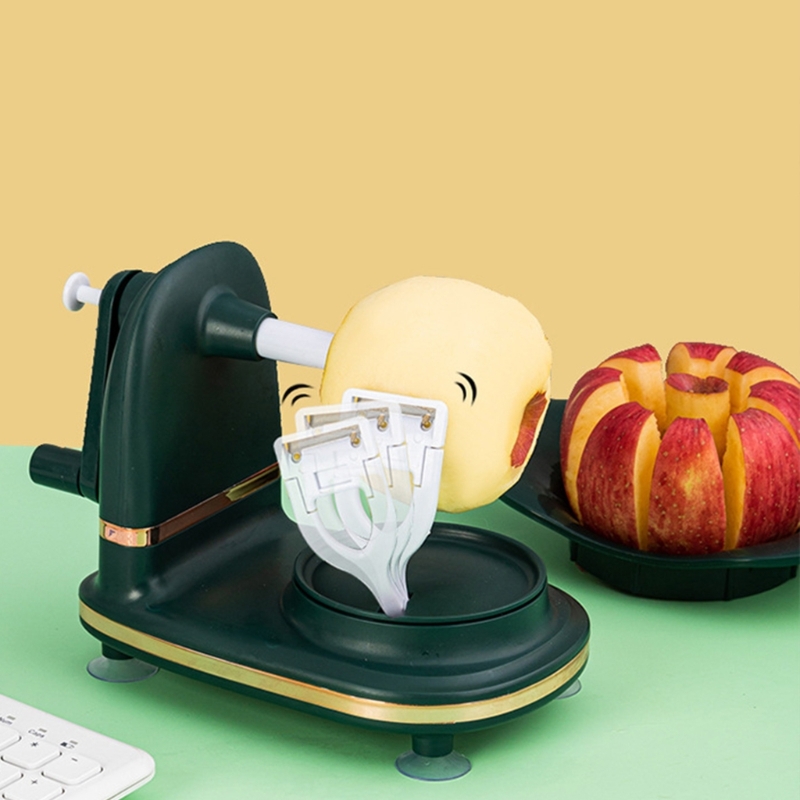 Fruit Apples Peeler Machine Apples Peeler Slicer Manual Rotating Kitchen Tool Kitchen Peeling Machine for Apples Citrus