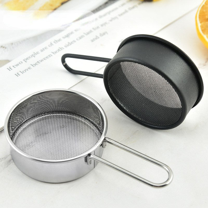Mini  Strainer Stainless Steel Wire Fine  Mesh Flour Sifter Hand-held Baking Kitchen Accessories