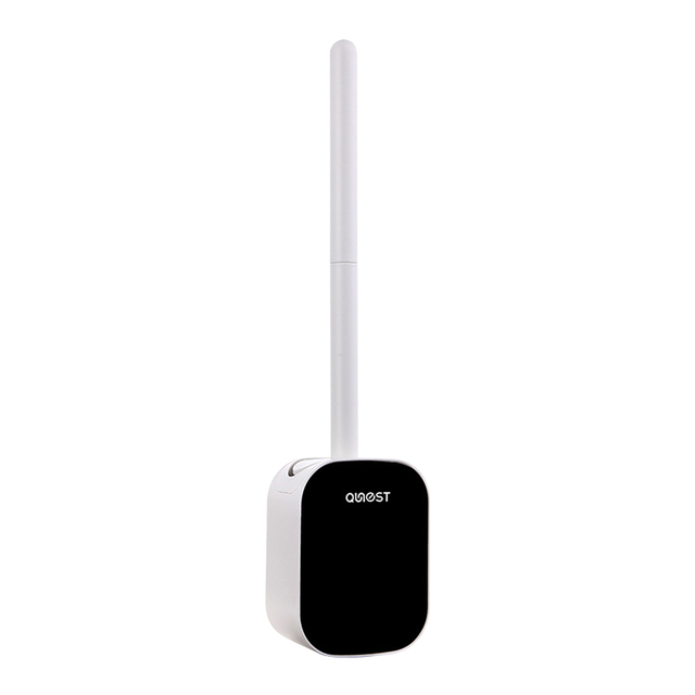 Wall Mounted Toilet Brushes Silicone Toilet Bowl Cleaner Soft Bristles Brush with Draining Holder for Bathroom Cleaning Supplies